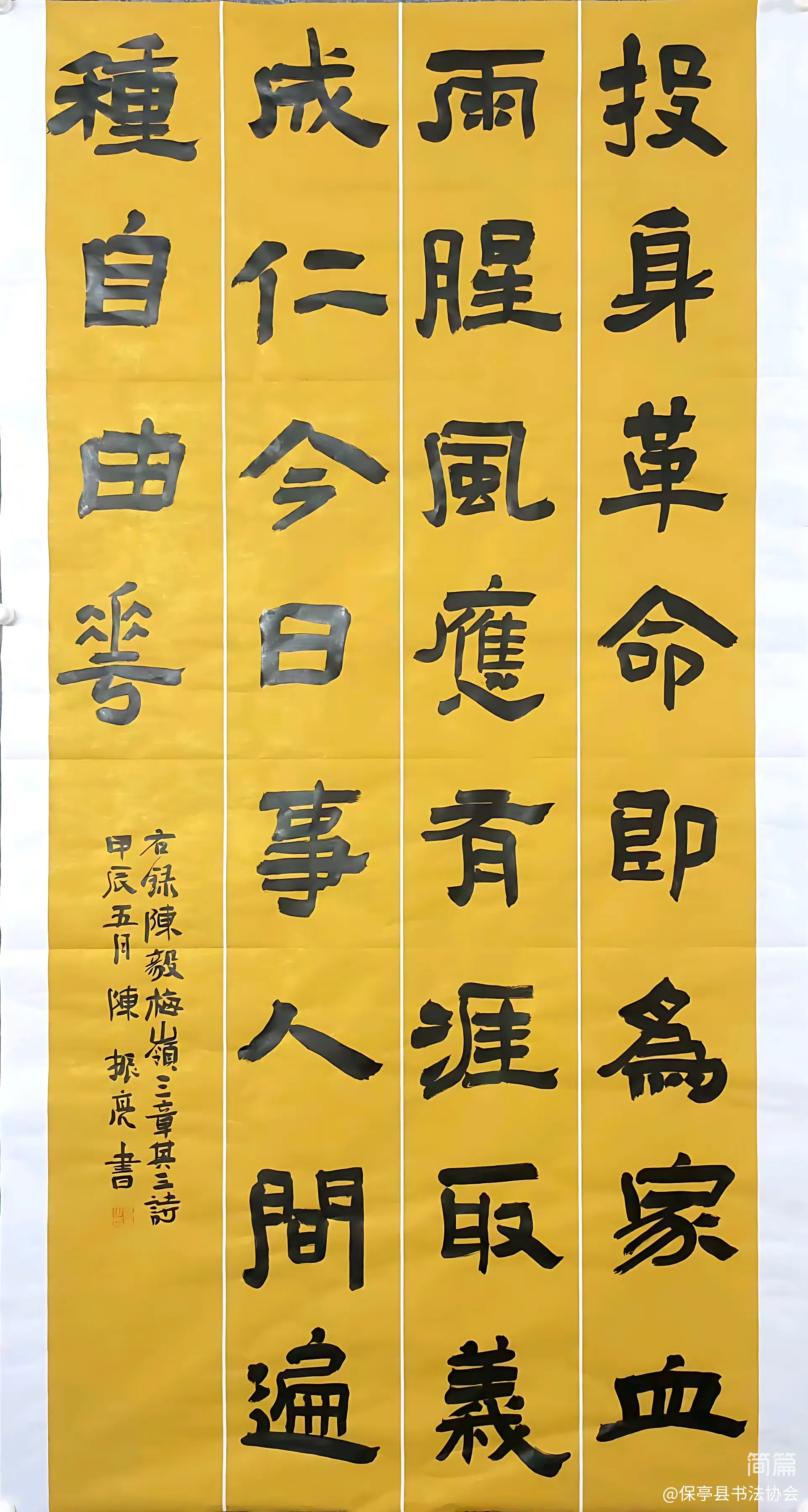 保亭县书法协会"迎七一·颂党恩"书法作品网络展